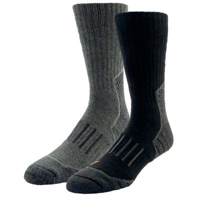 Ridgecut Men's Durable Built Tough Crew Socks, 2-Pairs