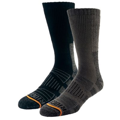 Ridgecut Men's Durable Protector Crew Socks, 2 Pair