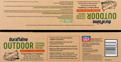 Image showing  Outdoor Firelogs, Case of 6 Logs