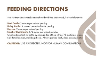 Image showing 5 th SEA-90 Essential Elements Premium Livestock Mineral Salt, 25 lb.