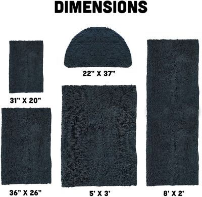 Image showing  Ultra-Absorbent Microfiber Dog Doormat, Charcoal, Medium