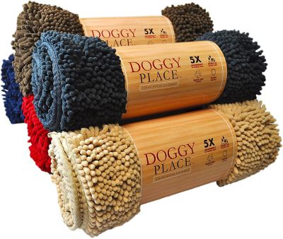 Image showing  Ultra-Absorbent Microfiber Dog Doormat, Charcoal, Extra Large