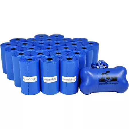 Downtown Pet Supply Bone Bag and Poop Bag Dispenser 500 Bags Blue Poop Bags