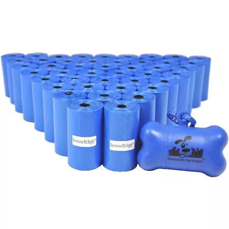 Downtown Pet Supply Bone Bag and Poop Bag Dispenser 880 Bags Blue Poop Bags