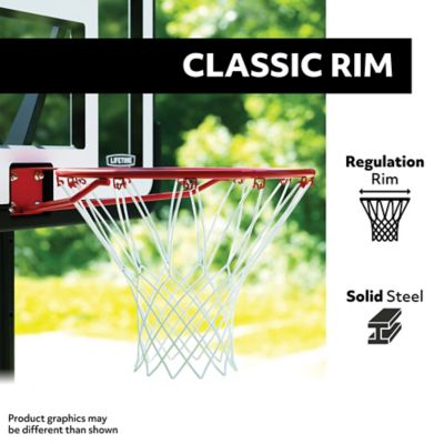 Image showing  In-Ground Adjustable Basketball Hoop with Fusion Backboard and Quick Adjust, 44 in.