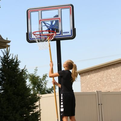 Image showing 8 th Lifetime In-Ground Adjustable Basketball Hoop with Fusion Backboard and Quick Adjust, 44 in.
