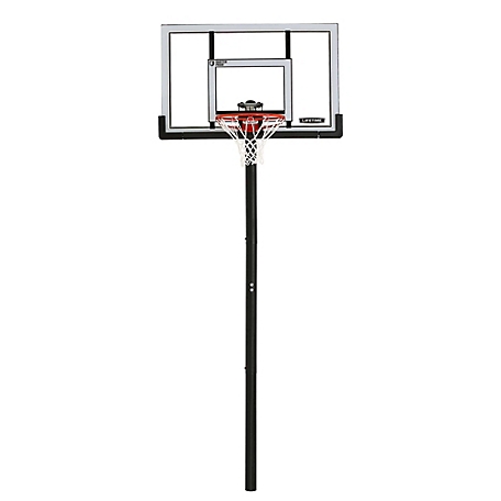 Lifetime In-Ground Steel-Frame Basketball Hoop with Action Grip Adjust, 52 in.