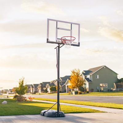 Image showing  Steel-Frame Adjustable Portable Basketball Hoop with Speed Shift, 50 in.
