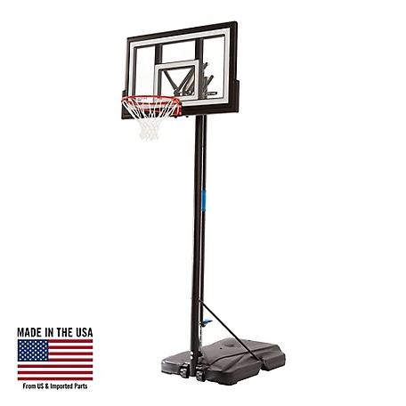 Lifetime Shatterproof Portable Fusion Basketball Hoop with Foot Adjust, 50 in.