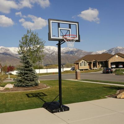 Image showing  Shatterproof Portable Fusion Basketball Hoop with Foot Adjust, 50 in.
