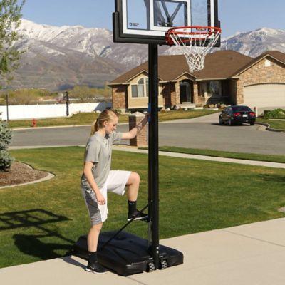 Image showing 8 th Lifetime Shatterproof Portable Fusion Basketball Hoop with Foot Adjust, 50 in.