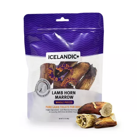 Icelandic Lamb Marrow Chunks+ Dog Chews 4.5 oz. Dog Bones Rawhide & Rawhide Alternative