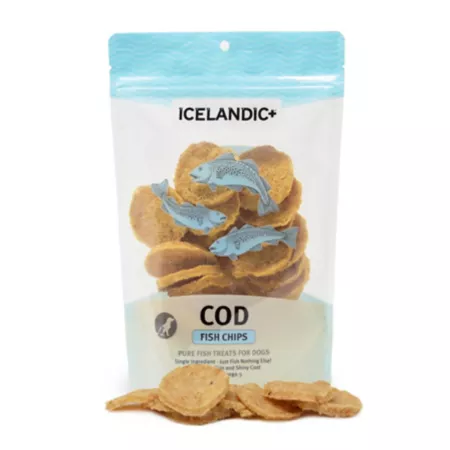 Icelandic Cod Chips + Dog Chews 2.5 oz 1 ct Dog Freeze-Dried Treats