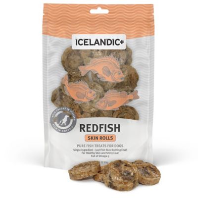 Image showing 5 th Icelandic+ Redfish Skin Rolls Dog Chew Treats, 3 oz.