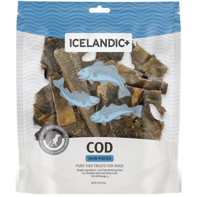 Icelandic+ Cod Skin Dog Chew Treats, 8 oz.
