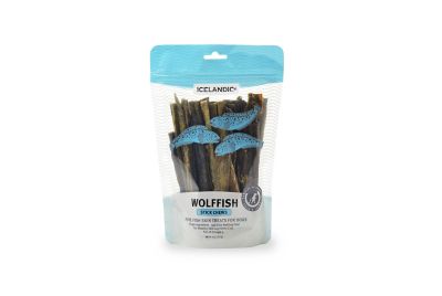 Icelandic+ Wolffish Skin Stick Dog Chew Treats, 4 oz.