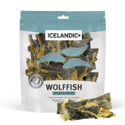 Icelandic+ Wolffish Skin Stick Dog Chew Treats, 12 oz.