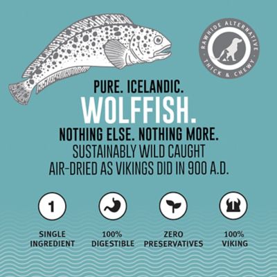 Image showing  Wolffish Skin Stick Dog Chew Treats, 12 oz.