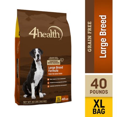 4health Grain Free Large Breed Adult Turkey Formula Dry Dog Food, 40 lb. Bag Dry dog food