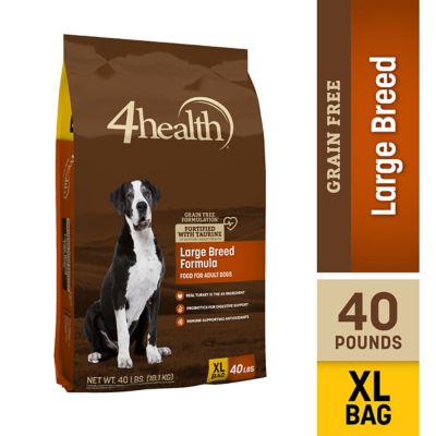 4health Grain Free Large Breed Adult Turkey Formula Dry Dog Food, 40 lb. Bag It was ok, but dogs didn't LOVE it