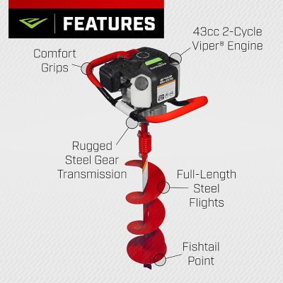 Image showing 3 th Earthquake 1-Person Earth Auger Powerhead with 8 in. Auger Bit