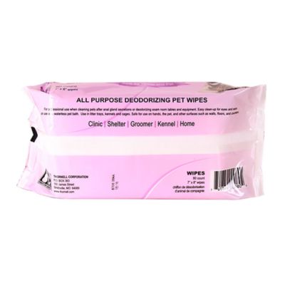 Image showing  A.O.E All-Purpose Deodorizing Pet Wipes, 80 ct.