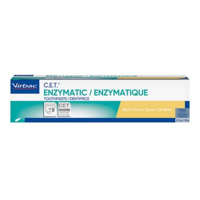 Virbac C.E.T. Enzymatic Malt Flavor Pet Toothpaste for Dogs and Cats, 2.5 oz.