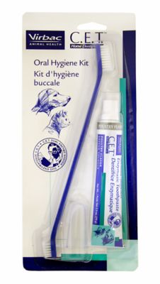 Virbac C.E.T. Pet Oral Hygiene Kit with Toothpaste for Dogs, 2.5 oz.