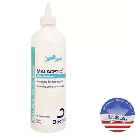 Dechra MalAcetic Otic Cleanser for Dogs and Cats Apple Scent 16 fl ounces. Grooming Sprays & Detanglers