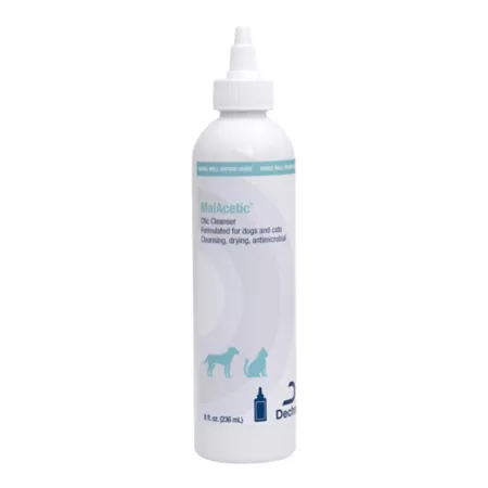 Dechra Malacetic Otic Cleanser for Dogs Fruit and Citrus Scent 8 fl ounces. Dog Ear Care