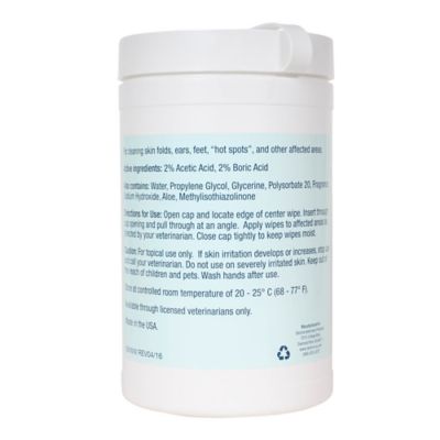 Image showing  MalAcetic Wet Wipes for Dogs and Cats, 100 ct.