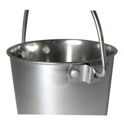Image showing  Pail Round Dishwasher Safe Stainless Steel Dog Bowl with Rivets, 36 Cups, 1 pk.