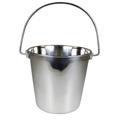 Image showing  Pail Round Dishwasher Safe Stainless Steel Dog Bowl with Rivets, 36 Cups, 1 pk.