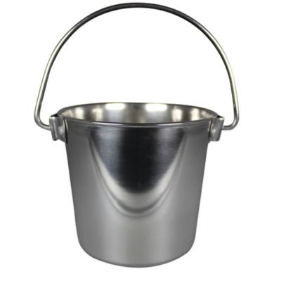 Image showing  Pail Round Dishwasher Safe Stainless Steel Dog Bowl with Rivets, 36 Cups, 1 pk.