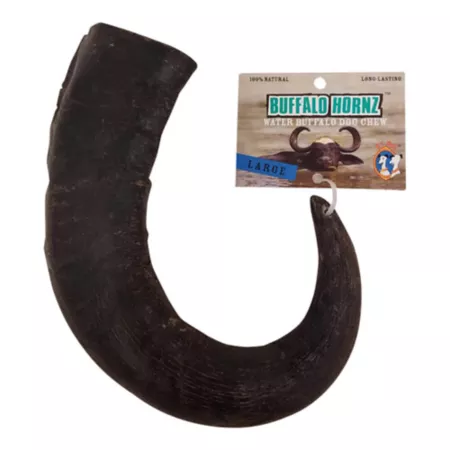 QT Dog Hornz Large Water Buffalo Horn Dog Chew Treat 1 ct Dog Bones Rawhide & Rawhide Alternative