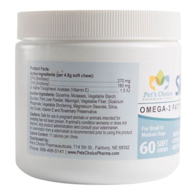 Image showing  Omega-3 Soft Chew Skin and Coat Supplement for Small to Medium Dogs, 0.8 lb., 60 ct.