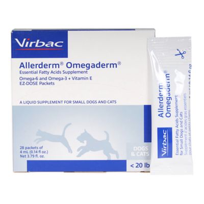 Virbac Allerderm Omegaderm Ez Dose 4 Ml Packets For Cats And Small Dogs 28 Ct 015vrb03 Sm At Tractor Supply Co