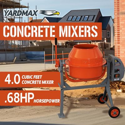 Image showing  4.0 cu. ft. 0.67 HP Electric Concrete Mixer