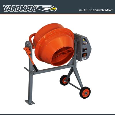 Image showing  4.0 cu. ft. 0.67 HP Electric Concrete Mixer