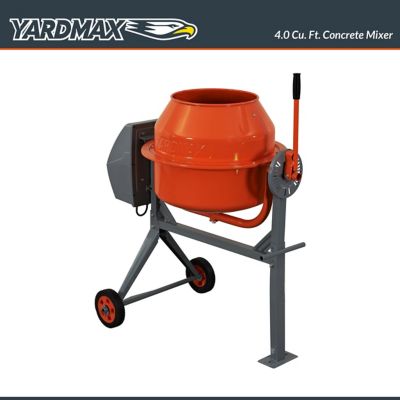 Image showing  4.0 cu. ft. 0.67 HP Electric Concrete Mixer