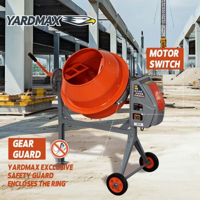 Image showing 7 th YARDMAX 4.0 cu. ft. 0.67 HP Electric Concrete Mixer