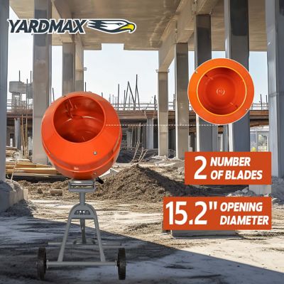 Image showing 8 th YARDMAX 5.0 cu. ft. Concrete Mixer