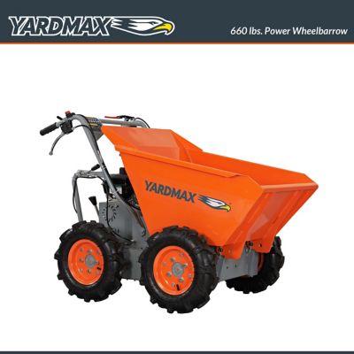 YARDMAX 4.4 cu. ft. 660 lb. Capacity 208cc Powered Wheelbarrow