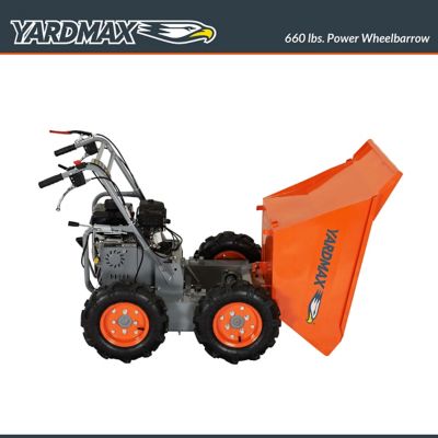 Image showing  4.4 cu. ft. 660 lb. Capacity 208cc Powered Wheelbarrow