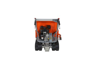Image showing  4 cu. ft. 660 lb. Capacity 208cc Flatbed Power Trackbarrow with Gas Shock Assist