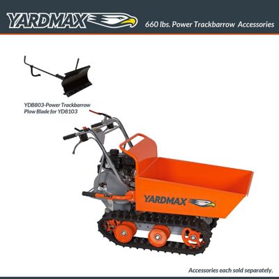 Image showing  4.3 cu. ft. 660 lb. Capacity 208cc Hopper Power Trackbarrow with Gas Shock Assist
