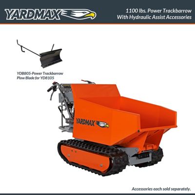 Image showing  7.9 cu. ft. 1,100 lb. Capacity 208cc Hydraulic Dump Hopper Power Trackbarrow with Hydraulic Assist