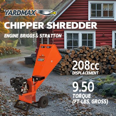 Image showing  3 in. Diameter 208cc Gas 6.5 HP Wood Chipper Shredder