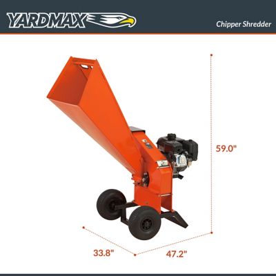 Image showing  3 in. Diameter 208cc Gas 6.5 HP Wood Chipper Shredder