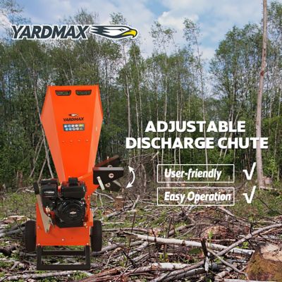 Image showing 6 th YARDMAX 3 in. Diameter 208cc Gas 6.5 HP Wood Chipper Shredder